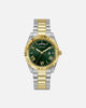 Guess Mainline Connoisseur Watch Silver/Gold/Green