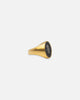NXS Rose Signet Ring Gold/Black