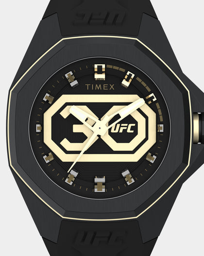 UFC X Timex Watches UFC Pro 45mm 30th Anniversary Watch Black/Gold