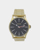 Nixon Sentry Stainless Steel Watch Yellow Gold/Black