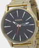 Nixon Sentry Stainless Steel Watch Yellow Gold/Black