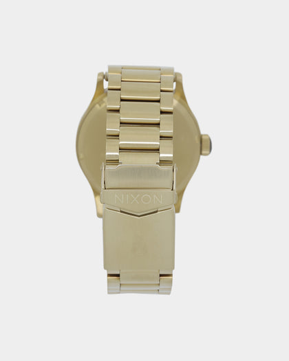 Nixon Sentry Stainless Steel Watch Yellow Gold/Black