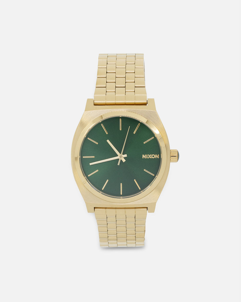 Nixon Time Teller Watch Gold/Green Sunray Culture Kings NZ