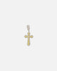 NXS Iced Sanctity Cross Pendant Citrine/Iced White Gold
