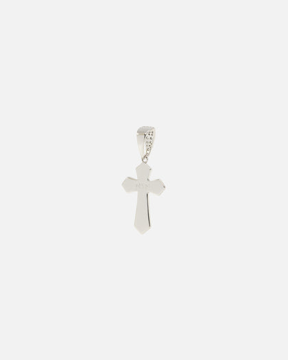 NXS Iced Sanctity Cross Pendant Citrine/Iced White Gold