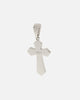 NXS Iced Sanctity Cross Pendant Iced White Gold
