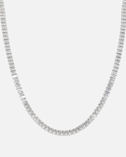 NXS Iced Baguette Chain Iced White Gold