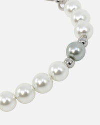 NXS Dagger Pearl Bracelet White Gold/Blue