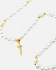 NXS Dagger Pearl Necklace Pearl/Gold