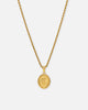 NXS Vintage Letter Necklace Gold