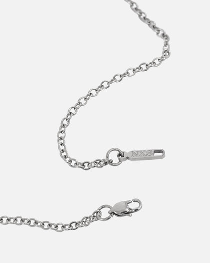 NXS Wing Necklace White Gold