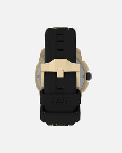 UFC Watches Icon Chronograph Silicone Watch Black/Gold