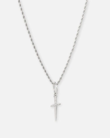 Saint Morta Dagger Pendant White Gold
