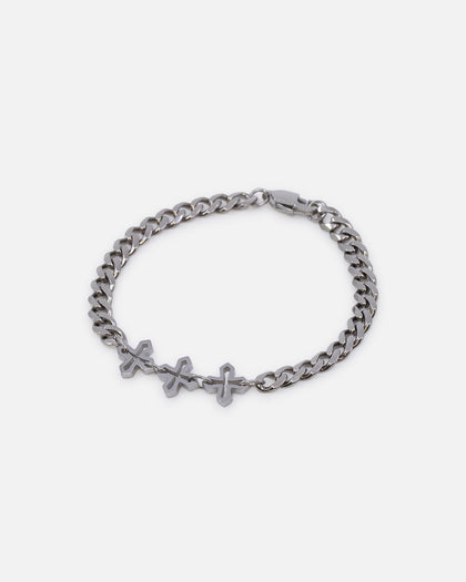 Saint Morta Amalgam Cuban Bracelet Stainless Steel