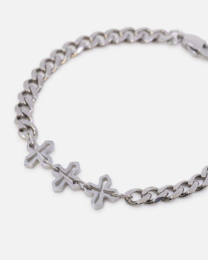 Saint Morta Amalgam Cuban Bracelet Stainless Steel