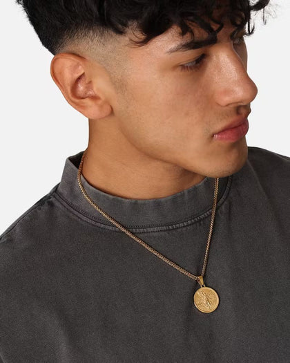 Saint Morta Pesos Pendant Gold