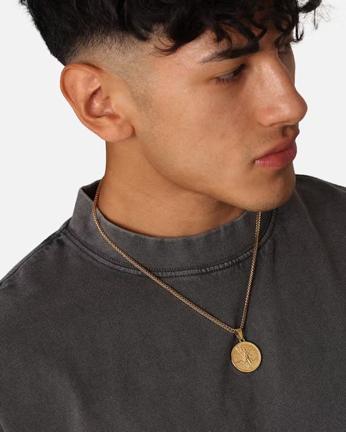 Saint Morta Pesos Pendant Gold