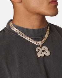 Saint Morta Iced 23 Pendant Iced Gold