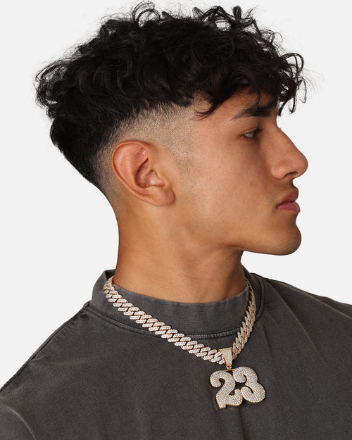 Saint Morta Iced 23 Pendant Iced Gold