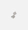 Saint Morta Concave Square Earrings Iced White Gold