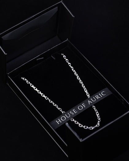 House Of Auric 3.5mm Straight Cut Cable Chain Silver