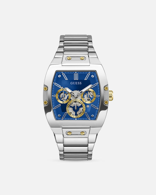 Guess Mainline Phoenix Watch Silver/Sun Blue