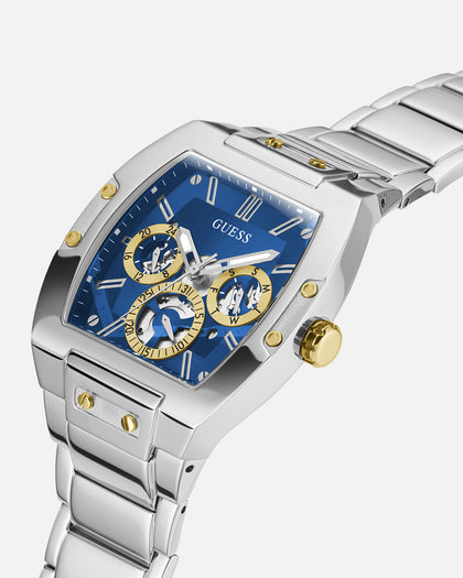 Guess Mainline Phoenix Watch Silver/Sun Blue