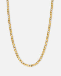 NXS 4.3mm Smooth Cut Cuban Chain Gold