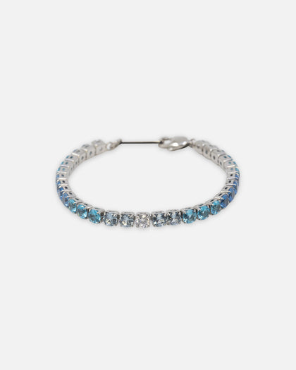 Saint Morta Round Cut Tennis Bracelet Iced White Gold
