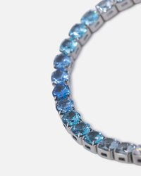Saint Morta Round Cut Tennis Bracelet Iced White Gold