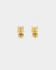 Saint Morta Square Cut Earrings Iced Gold