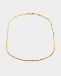 Saint Morta 2mm Rope Chain Gold
