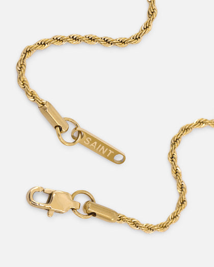 Saint Morta 2mm Rope Chain Gold