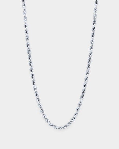 Saint Morta 4mm Rope Chain White Gold
