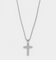 Saint Morta Textured Cross Pendant White Gold