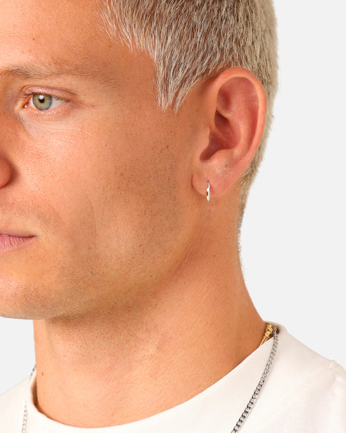 Saint Morta Classic Hoop Earring Silver