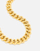 Saint Morta 18" 14mm Iced Interlink Chain Iced Gold