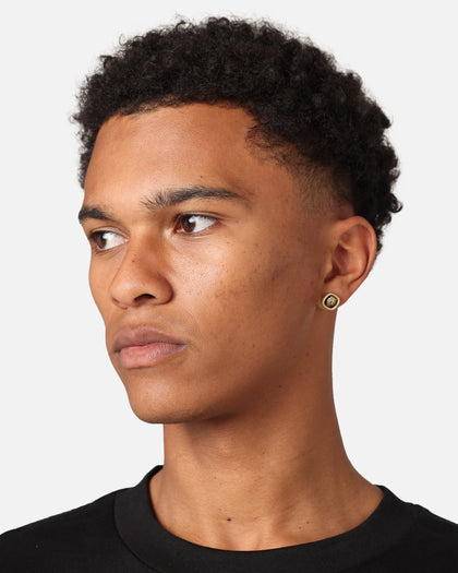 Guess Mainline Lion King 13mm Earrings Yellow Gold