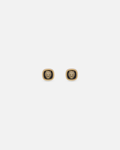 Guess Mainline Lion King 13mm Earrings Yellow Gold