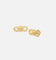 Guess Mainline Women's Modern Love 20mm Knot Stud Earrings Yellow Gold