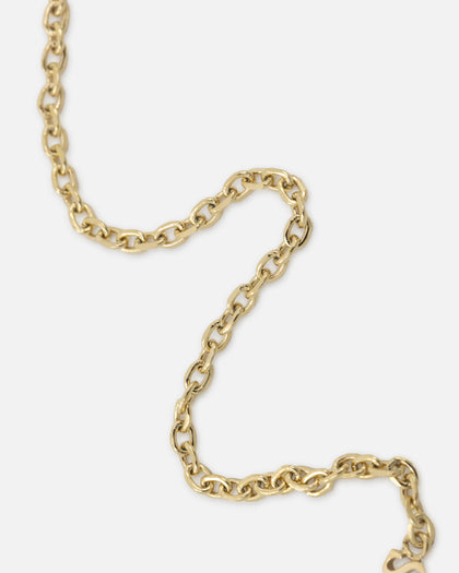 Guess Mainline Women's Modern Love Central Knot Necklace Yellow Gold