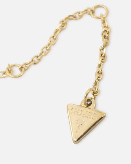 Guess Mainline Women's Modern Love Central Knot Necklace Yellow Gold