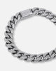 Saint Morta 10mm Cuban Bracelet White Gold