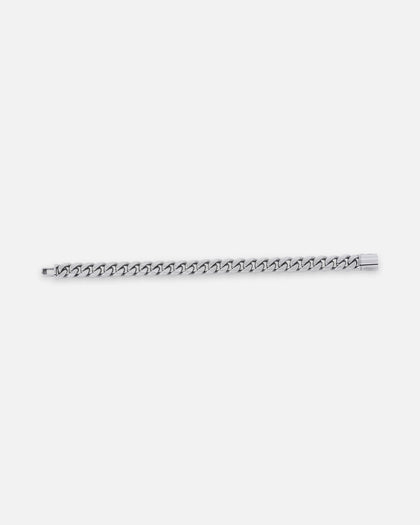 Saint Morta 10mm Cuban Bracelet White Gold