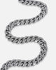 Saint Morta 10mm Cuban Chain White Gold