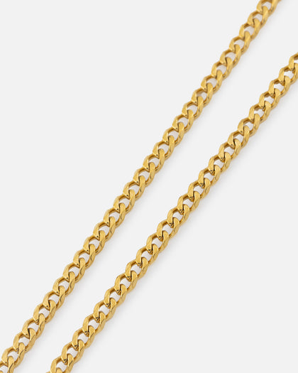Saint Morta 2.7mm Diamond Curb Chain Gold