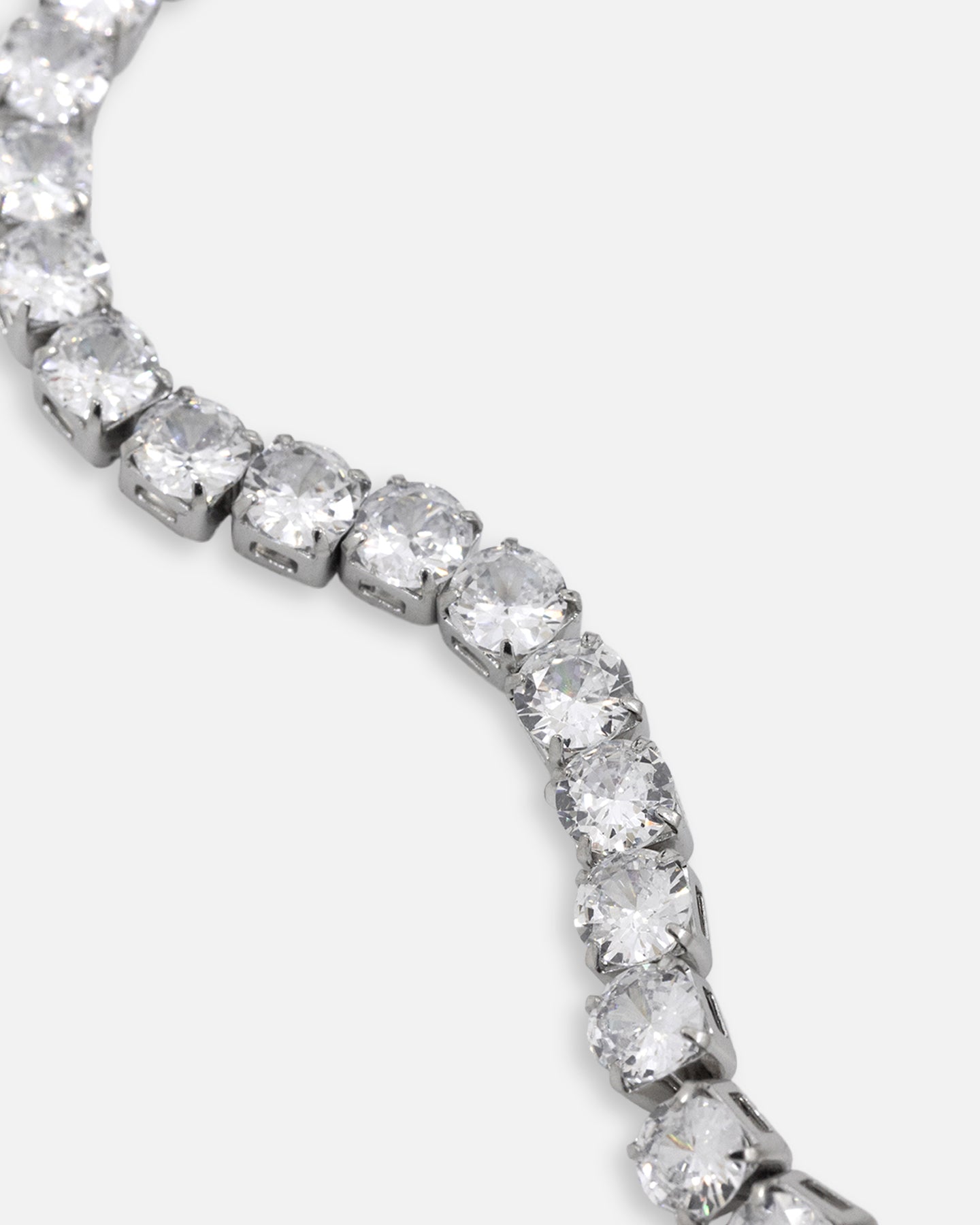 Saint Morta 5mm Tennis Chain Iced White Gold | Culture Kings NZ