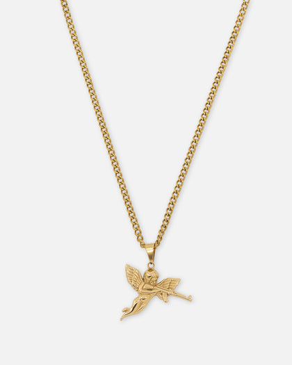 Saint Morta Jilted Cupid Pendant Gold