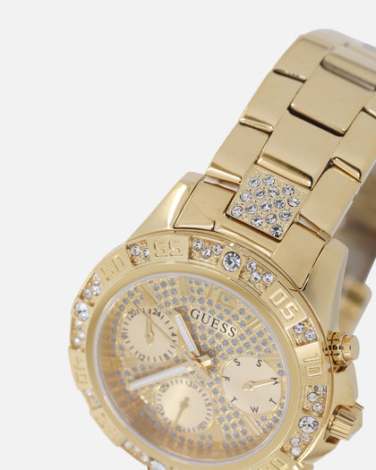 Guess Mainline Women's Majesty Crystal '40th Anniversary' Watch Gold
