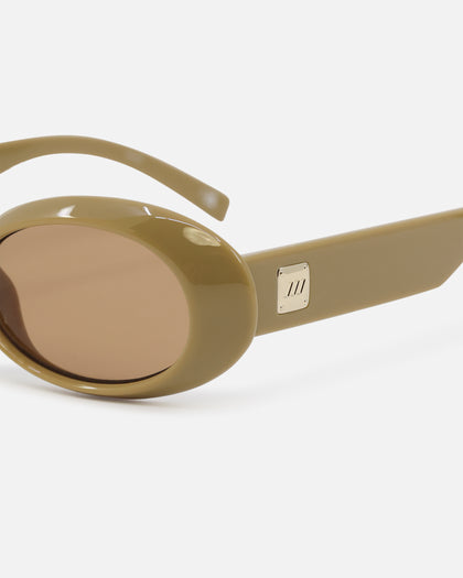 Le Specs Work It Sunglasses Taupe